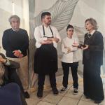 La Simposiarca Adele Penna con il Delegato e Martina Dodeci e Rushan Xhafaj