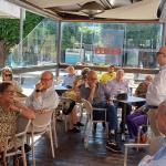 Gli accademici durante l'intervento di Renzo Aveni