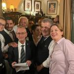 Il Delegato, in primo piano, lo staff e in secondo piano il Delegato onorario