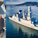 Il cacciatorpediniere Caio Duilio e la consegna a La Spezia del Manuale al ca. Massomo Bonu Comandante Prima divisione navale