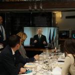 La proiezione del videomessaggio del Presidente Paolo Petroni