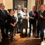 Il commento finale del Delegato con l'intera Brigata