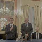 Introduzione del prefetto Cupello con delegato D'Auria e prof Orlando