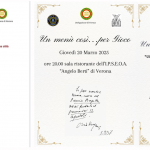 Programma dell'evento e menu evento conviviale