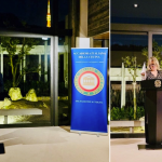 S.E. Ambasciatore Benedetti; Delegata Orighi