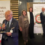 L'intervento del Simposiarca; il Delegato e i nuovi Accademici